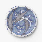 Dolfijnen Papieren Bordje (Voorkant)