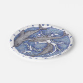 Dolfijnen Papieren Bordje (Gekanteld)