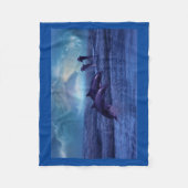 Dolfijnen plezier en spelen fleece deken (Voorkant)