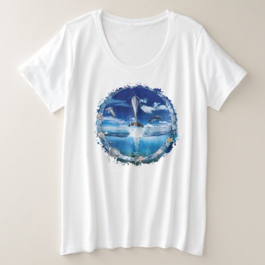 DOLFIJNEN POD CAST FEEST GROTE MAAT T-SHIRT (Design voorkant)