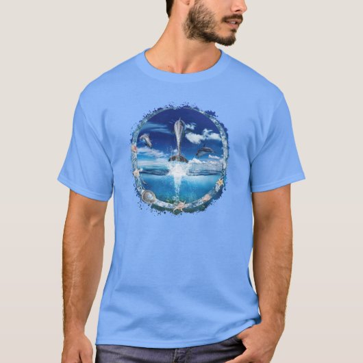 Dolfijnen Pod Cast Feestje T-shirt (Voorkant)