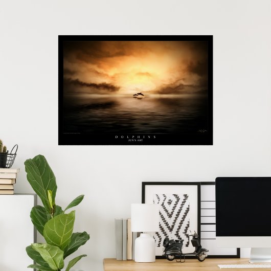 Dolfijnen Poster (Thuiskantoor)