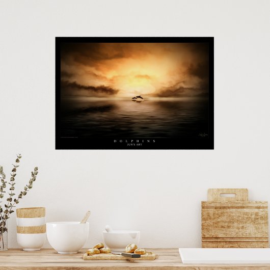 Dolfijnen Poster (Keuken)
