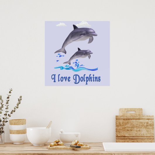 dolfijnen poster (Keuken)