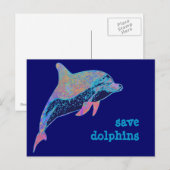 dolfijnen redden briefkaart (Voorkant / Achterkant)