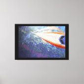 Dolfijnen rijden mee canvas afdruk (Voorkant)