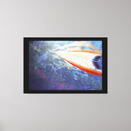 Dolfijnen rijden mee canvas afdruk