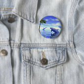 Dolfijnen Ronde Button 5,7 Cm (In situ)