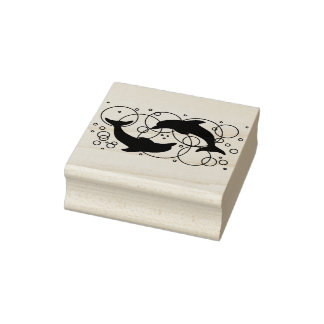 Dolfijnen Rubberstempel