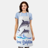 Dolfijnen Schort (Gedragen)