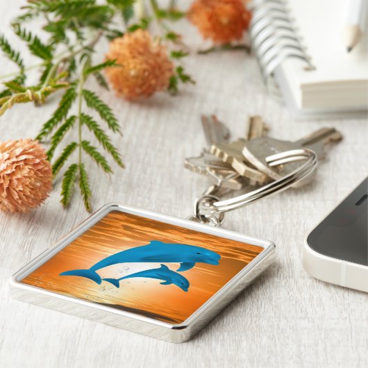 Dolfijnen Sleutelhanger (Zijkant)