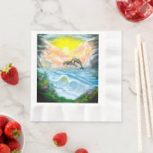 Dolfijnen spelen in het zonlicht servet (Insitu)