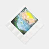 Dolfijnen spelen in het zonlicht servet (Hoek)