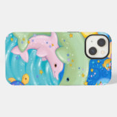 Dolfijnen spelen iPhone hoesje (Achterkant horizontaal)