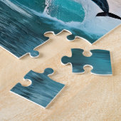 Dolfijnen spelen legpuzzel (Zijkant)