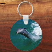 Dolfijnen springen en dansen sleutelhanger (Achterkant)