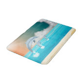 dolfijnen springen uit het water  badmat (Gekanteld)