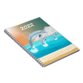 dolfijnen springen uit het water notitieboek (Rechterzijde)