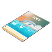 dolfijnen springen uit het water notitieboek (Linkerzijde)