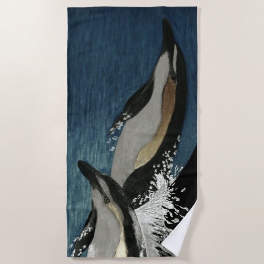 Dolfijnen Strandlaken (Voorkant)