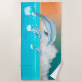 Dolfijnen Strandlaken (Voorkant)