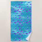 Dolfijnen Strandlaken (Voorkant)