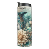  dolfijnen Succulent Floral Thermosbeker (Geroteerd rechts)