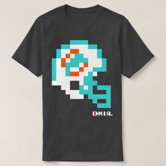 Dolfijnen Tecmo Bowl Helm Pet T-shirt (Design voorkant)