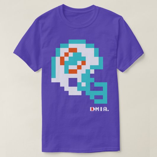 Dolfijnen Tecmo Bowl Helm Tapestry T-shirt (Design voorkant)