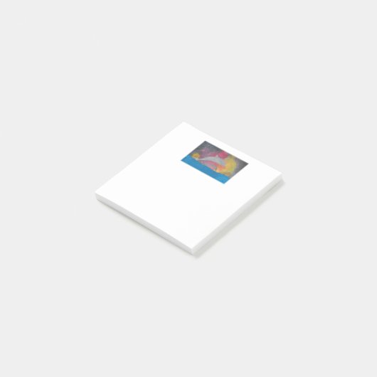 Dolfijnen tegen een sterrenstelsel aan de hemel post-it® notes (Schuin)