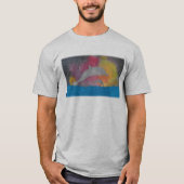 Dolfijnen tegen een sterrenstelsel aan de hemel t-shirt (Voorkant)