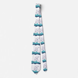 Dolfijnen tekenen Stropdas