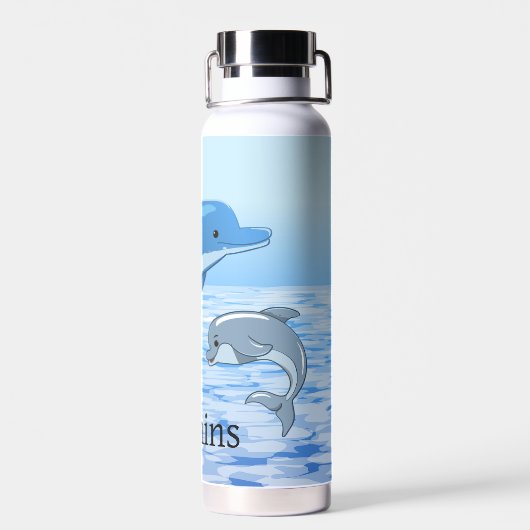 Dolfijnen Thor Copper Vacuum geïsoleerd waterflesj Waterfles (Achterkant)