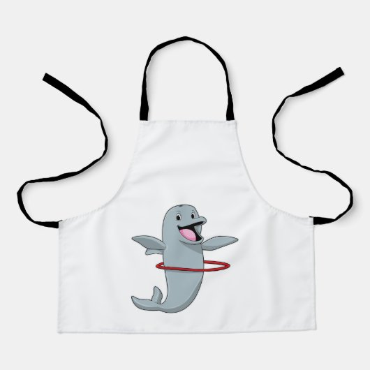 Dolfijnen tijdens een endurenopleiding met fitness schort (Voorkant)