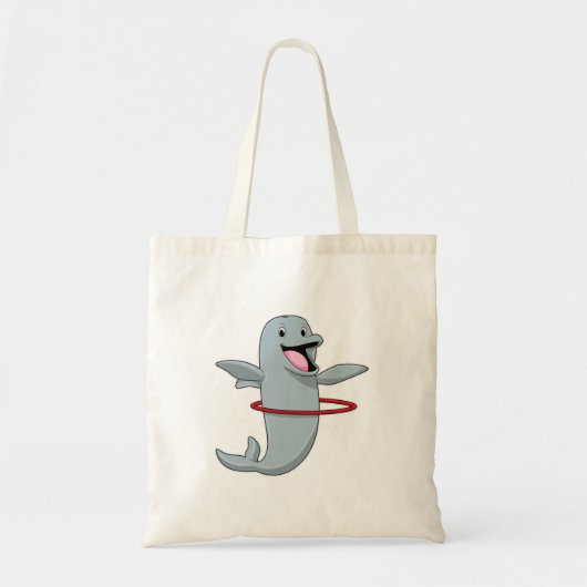 Dolfijnen tijdens een endurenopleiding met fitness tote bag (Voorkant)