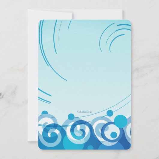 Dolfijnen van een schrikkeljaar kaart (Achterkant)