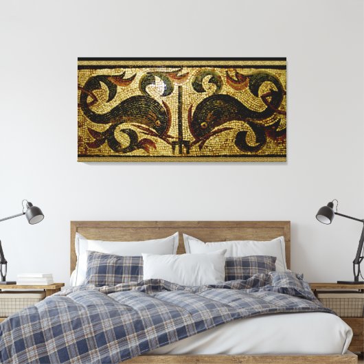 Dolfijnen van Pompeï Canvas Afdruk (Insitu (Slaapkamer))