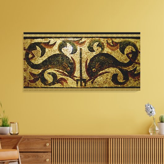 Dolfijnen van Pompeï Canvas Afdruk (Insitu (Woonkamer))