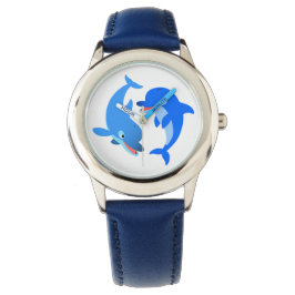 Dolfijnen voor het afspelen van Cartoons spelen Horloge