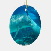 Dolfijnen voor het spelen keramisch ornament (Rechts)