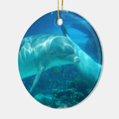 Dolfijnen voor het spelen keramisch ornament (Links)