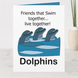 Dolfijnen Water Zoogdier Vriendschap Kaart