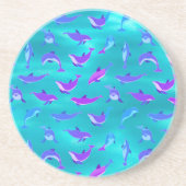 Dolfijnen zandsteen zandsteen onderzetter (Voorkant)