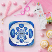 Dolfijnen Zee Blauw Verjaardag gepersonaliseerd Papieren Bordje (Feest)