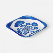 Dolfijnen Zee Blauw Verjaardag gepersonaliseerd Papieren Bordje (Gebogen)