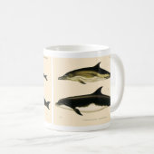  dolfijnen, zeedieren en zoogdieren koffiemok (Voorkant rechts)