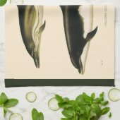 dolfijnen, zeedieren en zoogdieren theedoek (Gevouwen)