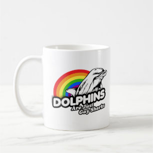 Dolfijnen zijn gewoon homosharks koffiemok