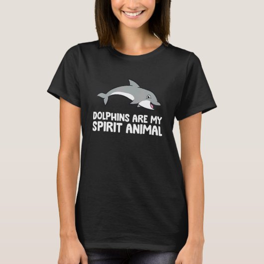 Dolfijnen zijn mijn levende dieren t-shirt (Voorkant)