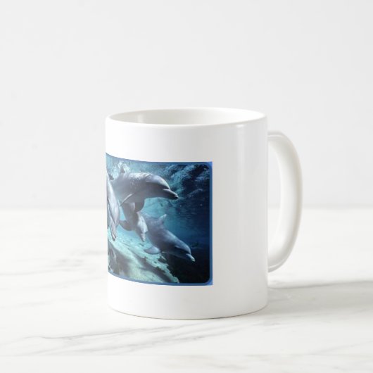 Dolfijnen Zwemende Mok (Voorkant rechts)